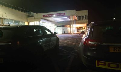 Police PSNI Emergency Craigavon Hospital