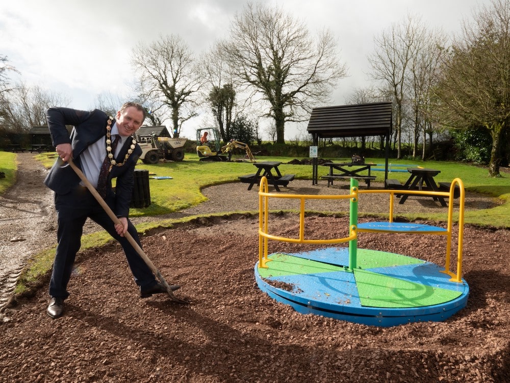 Chair at playpark revamp works-min
